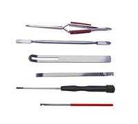 Jiayouy Lot de 6 outils de réparation pour instrument à vent en bois durable avec crochet à ressort et tournevis, pince inversée, outils de coupe pour saxophone, clarinette, hautbois, flûte, piccolo