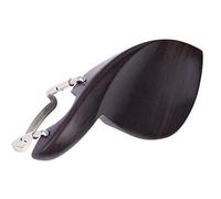 Jiayouy Mentonnière en ébène avec support standard pour violon 3/4 - Support central