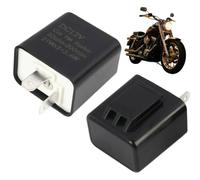JiaYuan 2 Pièces Centrale Clignotante DC 12V,Relais clignotant led moto | Centrale pour Clignotants Moto,Centrale clignotant led moto,2 Pin Clignotant Relais,Avec Engrenage Réglable,Pour Moto Scooter