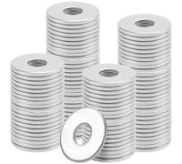 JIAYUET Lot de 100 rondelles en acier inoxydable, M6 x 18 mm, argent