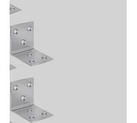 JIAYUET Lot de 20 équerres en forme de L en acier inoxydable robuste de 40 mm avec 120 vis, équerres d'angle à angle droit pour fixation du bois, traverses de chemin de fer, renforcement de meubles