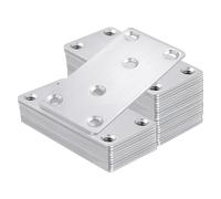 JIAYUET Lot de 30 plaques de jonction plates, 80 x 40 x 2 mm, supports de réparation plats et droits pour réparation du bois, 6 trous