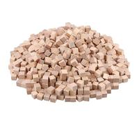 JIAYUET Lot de 800 petits cubes en bois brut de 10 mm pour travaux manuels, bricolage, décoration