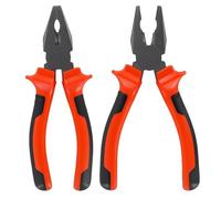 JIAYUET Pince combinée professionnelle 160 mm Rouge et Noir Outil de coupe et de sertissage