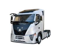 JIAYUNEU 1:24 pour Le Nouveau Tracteur Yellow River X7 tête remorquée Camion JN150 modèle de Voiture en Alliage Voiture Miniature Collection(X7 Tractor Head)