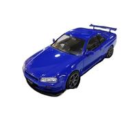 JIAYUNEU 1:24 pour Skyline GTR R34 1999 modèle de véhicule en Alliage moulé sous Pression Collection de décoration d'exposition Voiture Miniature Collection