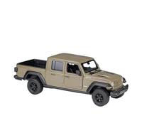 JIAYUNEU 1:27 pour Jeep Gladiator Rubicon Pick-up en Alliage métallique véhicules Tout-Terrain modèle de Voiture Ornements Voiture Miniature Collection(Brown)