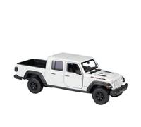 JIAYUNEU 1:27 pour Jeep Gladiator Rubicon Pick-up en Alliage métallique véhicules Tout-Terrain modèle de Voiture Ornements Voiture Miniature Collection(White)