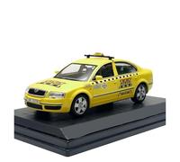 JIAYUNEU 1/43 pour Skoda Superbe Taxi en Alliage Moulé sous Pression Modèle Voiture Bureau À Domicile Statique Afficheur Bureau Voiture Miniature Collection