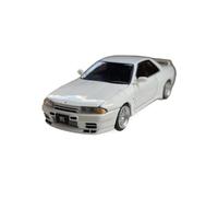 JIAYUNEU 1:64 pour Nissan Skyline GT-R R32 en Alliage moulé sous Pression modèles d'exposition de Voiture Collection Souvenir Voiture Miniature Collection(White)