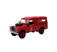 JIAYUNEU Modèle réduit Camion Pompiers en Alliage au 1/43 pour Land Rover Guardian Série III Collection Memorial Automobile Model Voiture Miniature Collection
