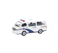 JIAYUNEU Modèle réduit de Voiture de Police de sécurité publique à l'échelle 1/64 Figurine Collection moulée sous Pression Voiture Miniature Collection