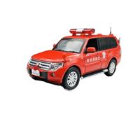 JIAYUNEU Petit modèle de Voiture en métal moulé sous Pression Souvenirs en métal de Collection pour Pajero Pompiers 1/43 Voiture Miniature Collection