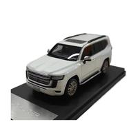 JIAYUNEU Résine 1:43 pour Land Cruiser Tout-Terrain ZX 2021 modèle en Alliage Statique Blanc Affichage Souvenir Voiture Miniature Collection