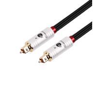 Jib Audiophile Digital Optical Audio Cable,Toslink To Toslink Cable,Fiber Optic Cable For Home Theater,Ps5,Xbox Pro Series 1m