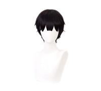 Jibaku Shounen Hanako kun Yugi Amane noir perruque courte Cosplay Costume lié aux toilettes Hanako-kun perruques de cheveux synthétiques résistantes à la chaleur QX-401
