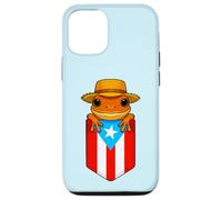 Jibaro Coqui Frog Drapeau Porto Rico Boricua Pocket Borinquen Coque pour iPhone 12/12 Pro
