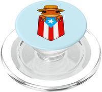 Jibaro Coqui Frog Drapeau Porto Rico Boricua Pocket Borinquen PopSockets PopGrip pour MagSafe