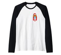 Jibaro Coqui Frog Drapeau Porto Rico Boricua Pocket Christmas Manche Raglan