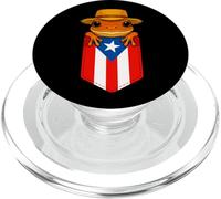Jibaro Coqui Frog Puerto Rico Flag Buricua Pocket Borinquen PopSockets PopGrip pour MagSafe