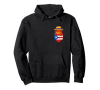 Jibaro Coqui Frog Puerto Rico Flag Buricua Pocket Borinquen Sweat à Capuche