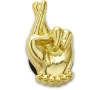 Jibbitz Crocs Gold Fingers Crossed DorÃ© TU