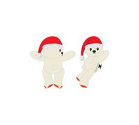 Jibbitz Crocs Huggitz Holiday Bear Beige TU