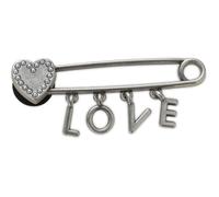 Jibbitz Crocs Love Safety Pin Gris TU
