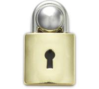 Jibbitz Crocs Padlock Dangle DorÃ© TU