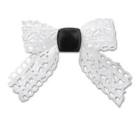Jibbitz Crocs White Lace Bow Gris TU