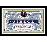 Jibece (Rooster) Étiquette de distillerie absinthe