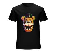 jibi Five Nights at Freddy's Game Over Graphic Print T-Shirt Homme, Noir , XL
