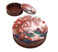 JICFDAO 5D Diamond Painting Boîte à Collations 19.8x5.7 Broderie Diamant Boite Rangement Bureau Peinture Diamant Boîte à Bonbons Organiseur de Bureau Boite Bijoux pour ranger de Petits Objets Paysage