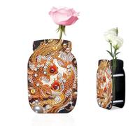 JICFDAO 5D Diamond Painting Mini Vase avec Tubes à Essai Broderie Diamant Vases à Fleurs Peinture Diamant Vase Fleur Cristal Art Petit Vases pour Maison Bureau Salon ou Cadeau de Déménagement Poisson