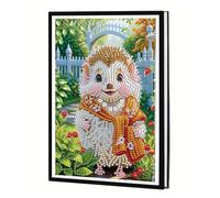 JICFDAO Diamond Painting Carnet de notes A5 vierge 14,5 x 21 cm Peinture diamant Crystal Art Journal Journal Peinture par numéros Carnet de croquis A5 DIY pour planifier l'écriture, l'apprentissage