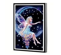 JICFDAO Diamond Painting Carnet de notes A5 vierge 14,5 x 21 cm Peinture par numéros Journal intime Peinture diamant Bloc-notes DIY Carnet de croquis créatif Journal journal intime pour planifier
