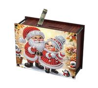 JICFDAO DIY Diamond Painting Tirelire Réutilisable 15x12x5.5cm 5D Peinture Diamant Boîte de Pièce de Monnaie Cristal Art Money Box Décorations de Noël pour Cultiver l'Habitude d'Épargner Cadeaux