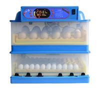 jiChenxiang Automatic Egg Incubator with Humidity Monitor Built-in Easy-to-Use Controller Hatch Auto-Off Egg Turning Universal Poultry Incubator (72 Egg)
