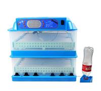 jiChenxiang Automatic Egg Incubator with Humidity Monitor Built-in Easy-to-Use Controller Hatch Auto-Off Egg Turning Universal Poultry Incubator (96 Egg)