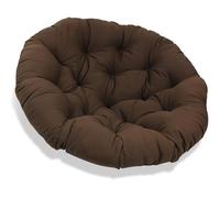 JIcloun 150cm Coussin pour Loveuse Fauteuil Rond Impermeable Coussin Salon de Jardin Exterieur Coussin Fauteuil Papasan Coussin Chaise Ronde Rotin Coussin Balcon, Terrasse - Marron Foncé