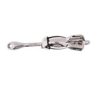 JicSuXi Ancre Pliable Bateau Grappin Système de Fixation Acier Inoxydable Fabrication Précise Résistance à l'usure Adaptée pour Kayak Canoë Yacht Petites