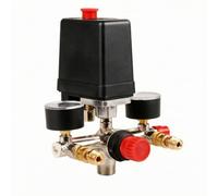 JicSuXi Pressostat Compresseur Automatique | Monophasé, Régulateur Pression Soupape Sécurité, pour Garage