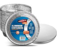 Jicyor Lot de 30 bols ronds en aluminium Grande capacité Pour la cuisson, la congélation et le stockage