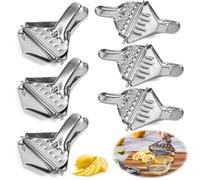 Jicyor Lot de 6 presse-agrumes manuels en acier inoxydable pour presse-agrumes