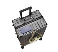 Jidanmian ABS Hardside Luggage,Lightweight Hardside Suitcase with Spinner Wheels/Sturdy Combination Lock,Waterproof Large Checked Luggage for Travel(Gray,30")