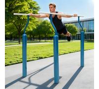 Jidanmian Barres parallèles de rééducation pour la kinésithérapie, Barres parallèles en Acier Robuste, équipement de Fitness d'extérieur, Barres parallèles et équipements de dips pour callisthénie(A)