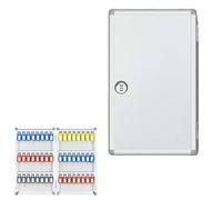 Jidanmian Boîte de Rangement Murale pour clés en métal, Armoire à clés en Alliage d'aluminium avec Serrure numérique, boîte de Rangement avec étiquettes et Crochets, pour hôpitaux, écoles(120 Key)