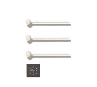 Jidanmian Sèche-Serviettes électrique en métal, sèche-Serviettes avec minuterie, sèche-Serviettes de Bain, étanchéité IPX4, pour Salle de Bain, Toilettes, Cuisine, Salon, Balcon(White,Three-Pole)