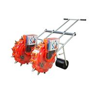 Jidanmian Semoir à Double Roue, semoir à 12 Buses, semoir à blé Manuel, semoir et épandeur d'engrais à Rouleau pour soja, arachide et maïs