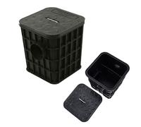 Jidanmian Séparateur de Graisse, séparateur de Graisse Commercial, Filtre à eaux usées en Plastique Grande capacité, entrée latérale pour Cuisines de Restaurant et domestiques(65L)